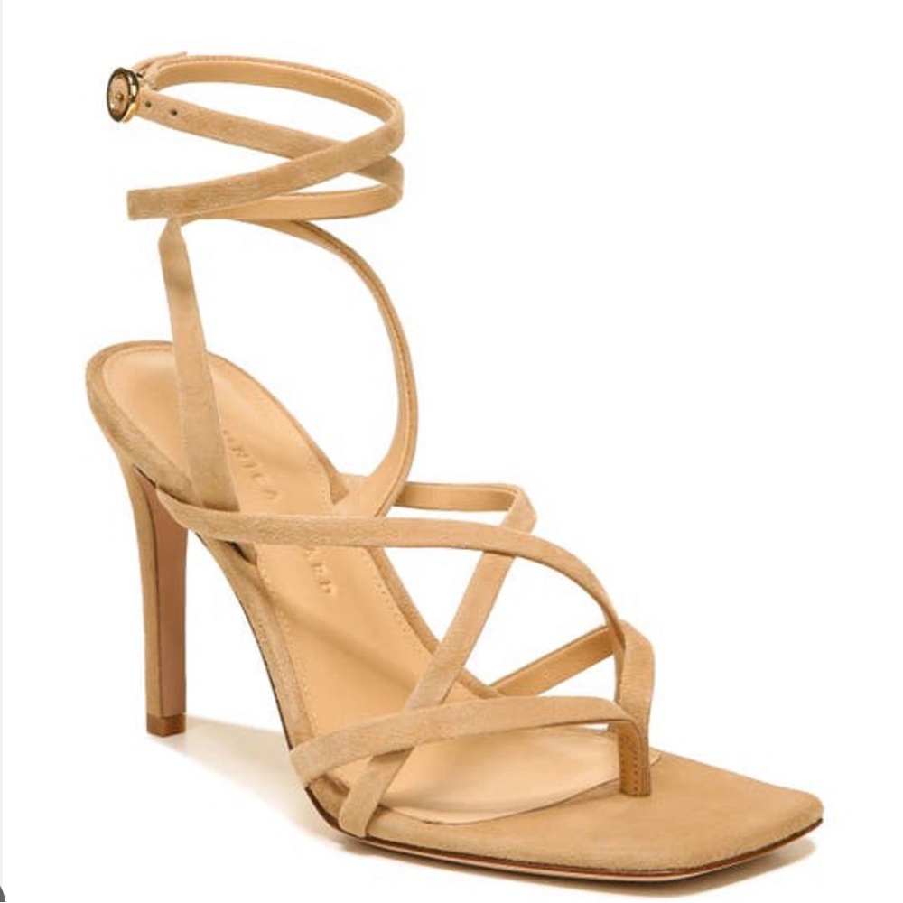 VERONICA BEARD Abriella Suede Leather Strappy Sandals